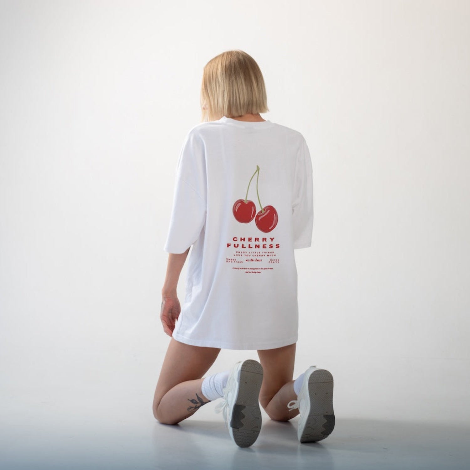 Cherry Mood Oversize Tişört