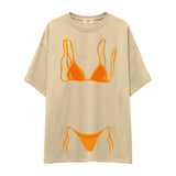 Orange Bikini Oversize Tişört
