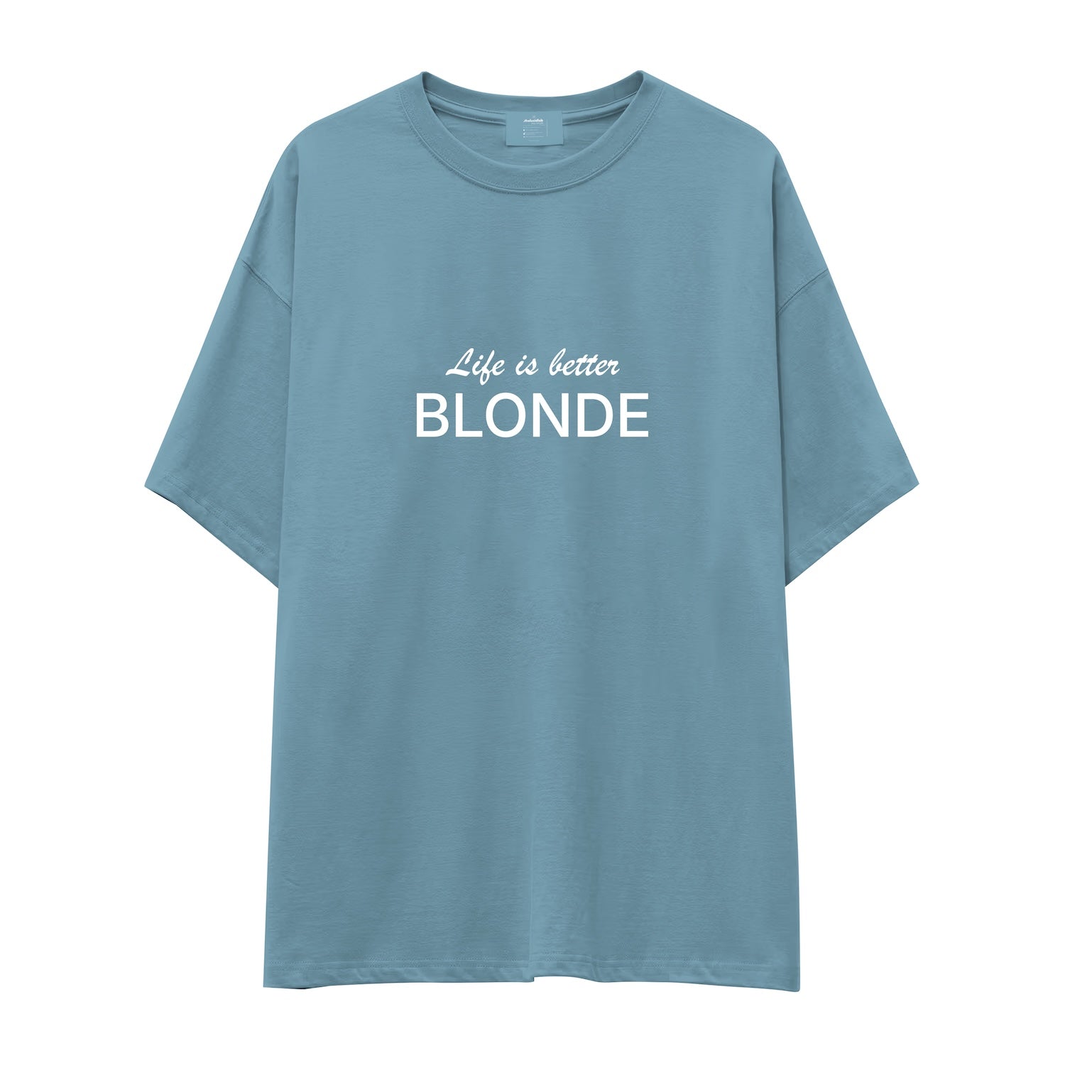 Life is better Blonde Oversize Tişört