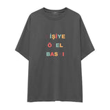 Kişiye Özel Baskılı Oversize Tişört