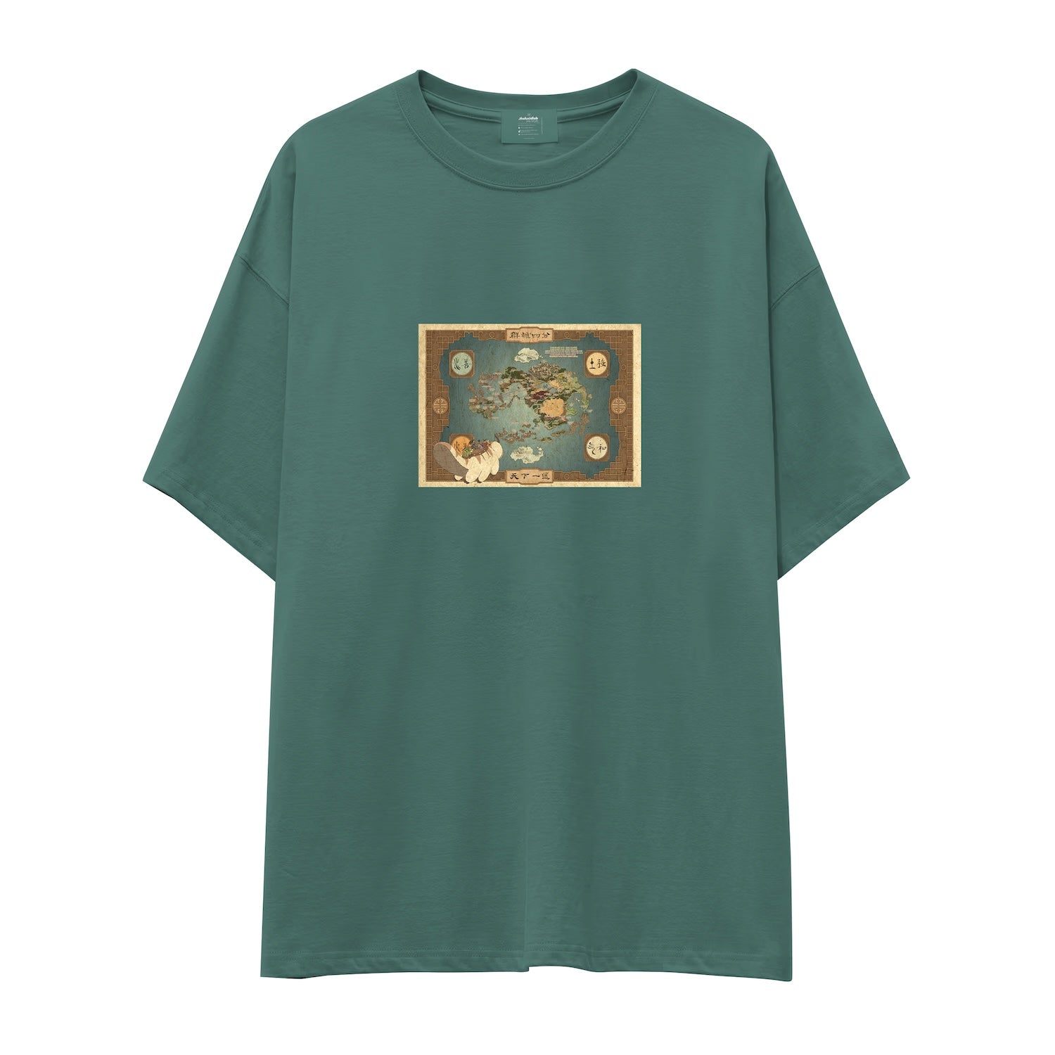 Avatar The Last Airbender Map Oversize Tişört