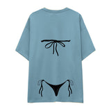 Black Bikini Oversize Tişört