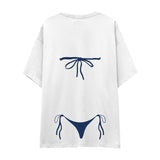 Navy Blue Bikini Oversize Tişört