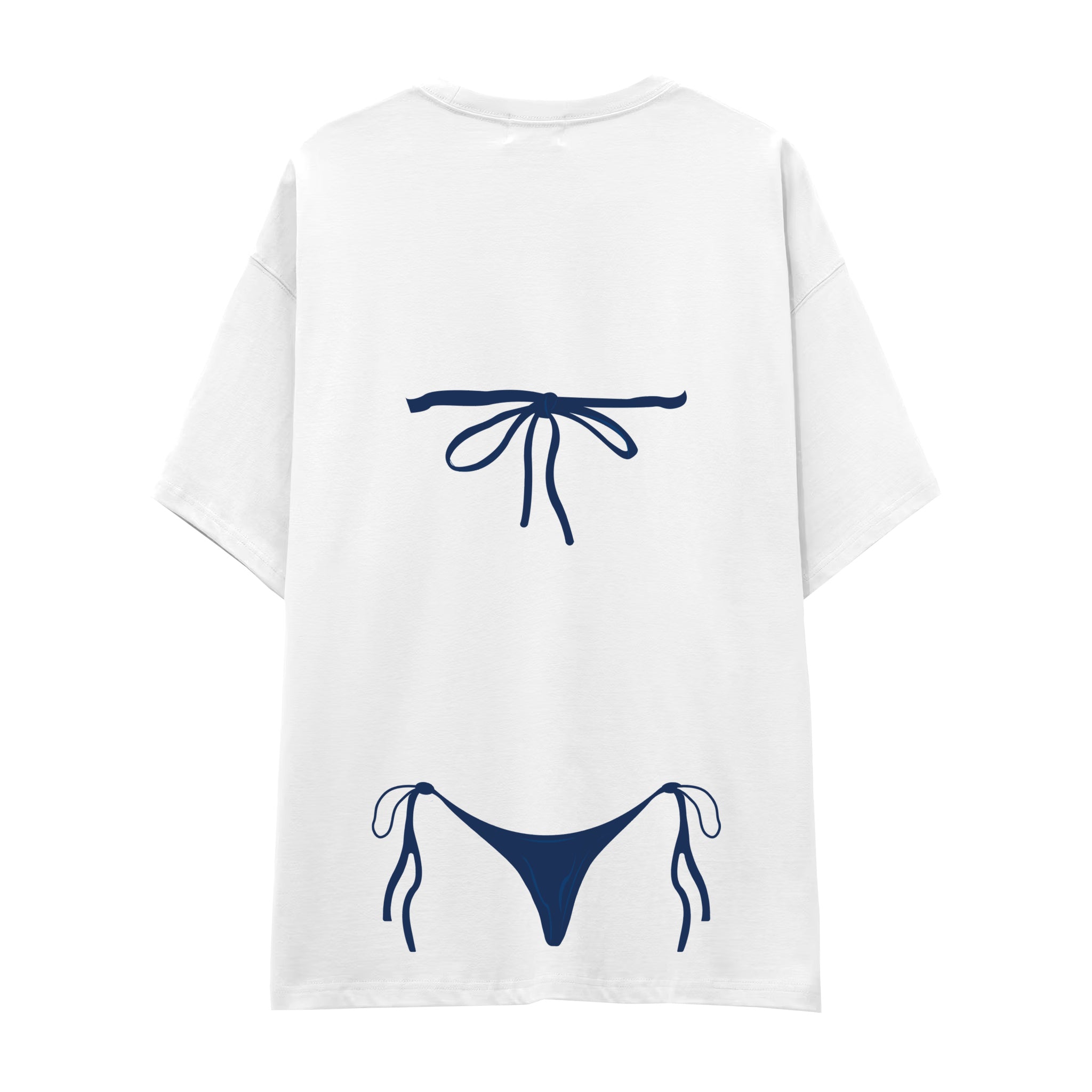 Navy Blue Bikini Oversize Tişört