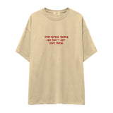 Stop Dating Oversize Tişört