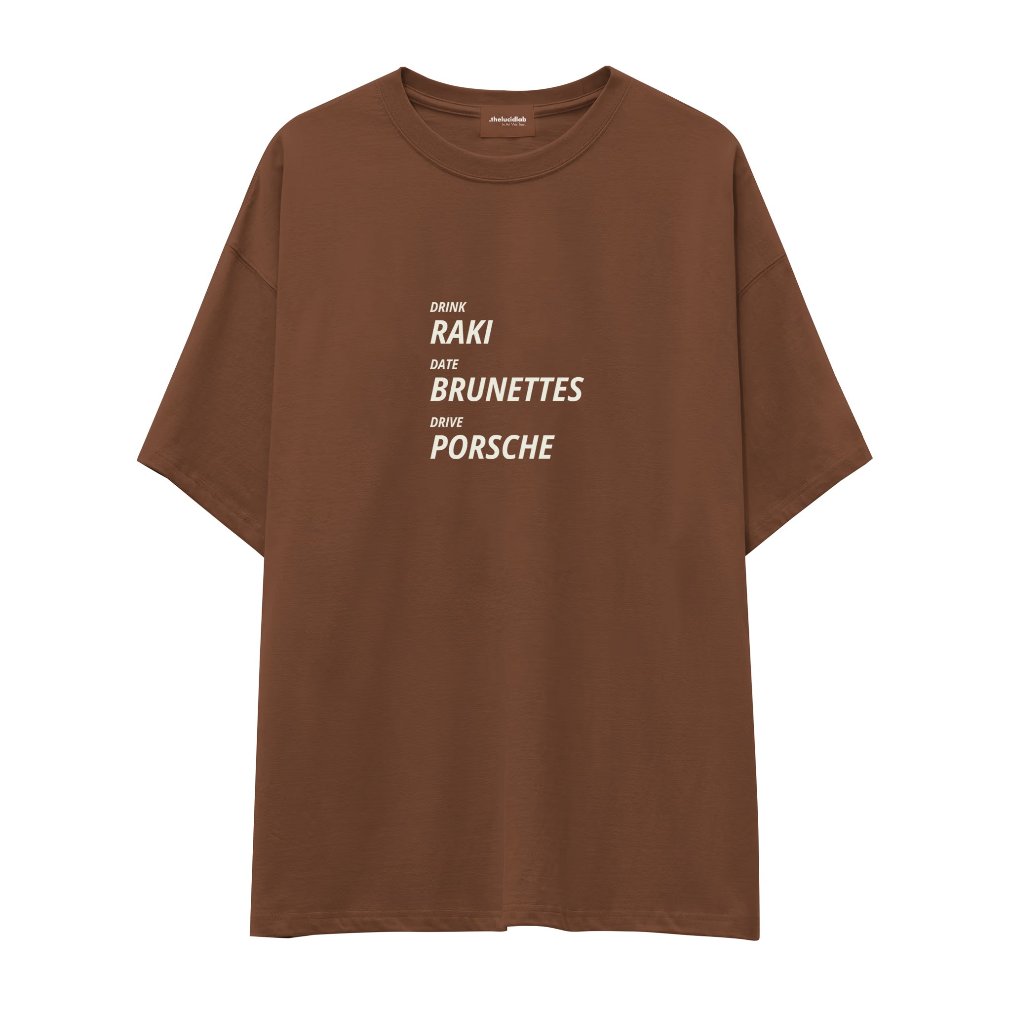 Drink Date Drive Oversize Tişört