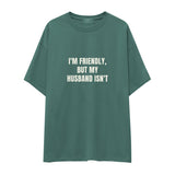 But My Husband Oversize Tişört