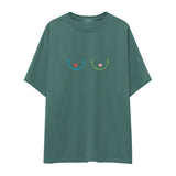 Boobs & Hearts Oversize Tişört