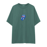 The Rolling Stones Mavi Oversize Tişört