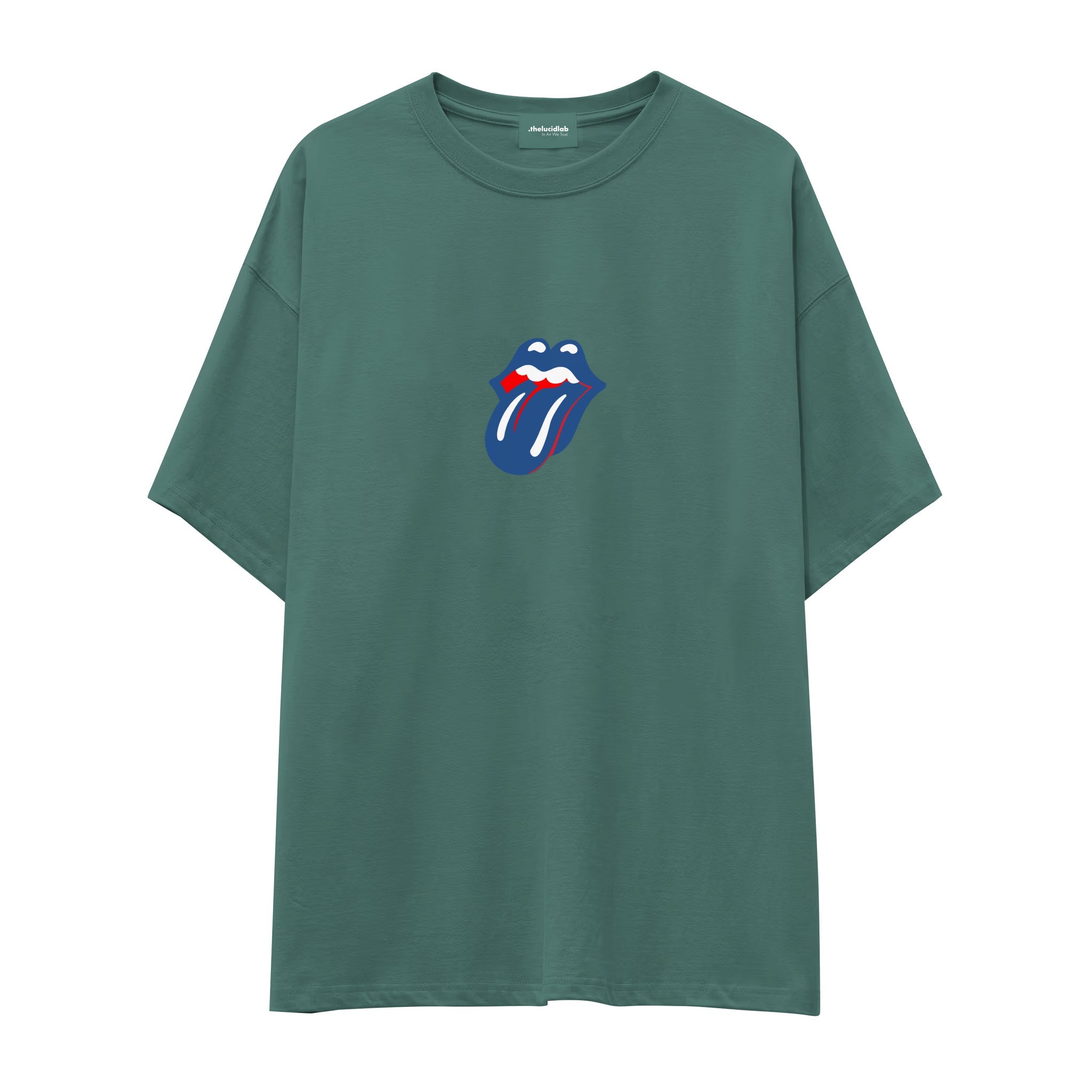 The Rolling Stones Blue Oversize Tişört