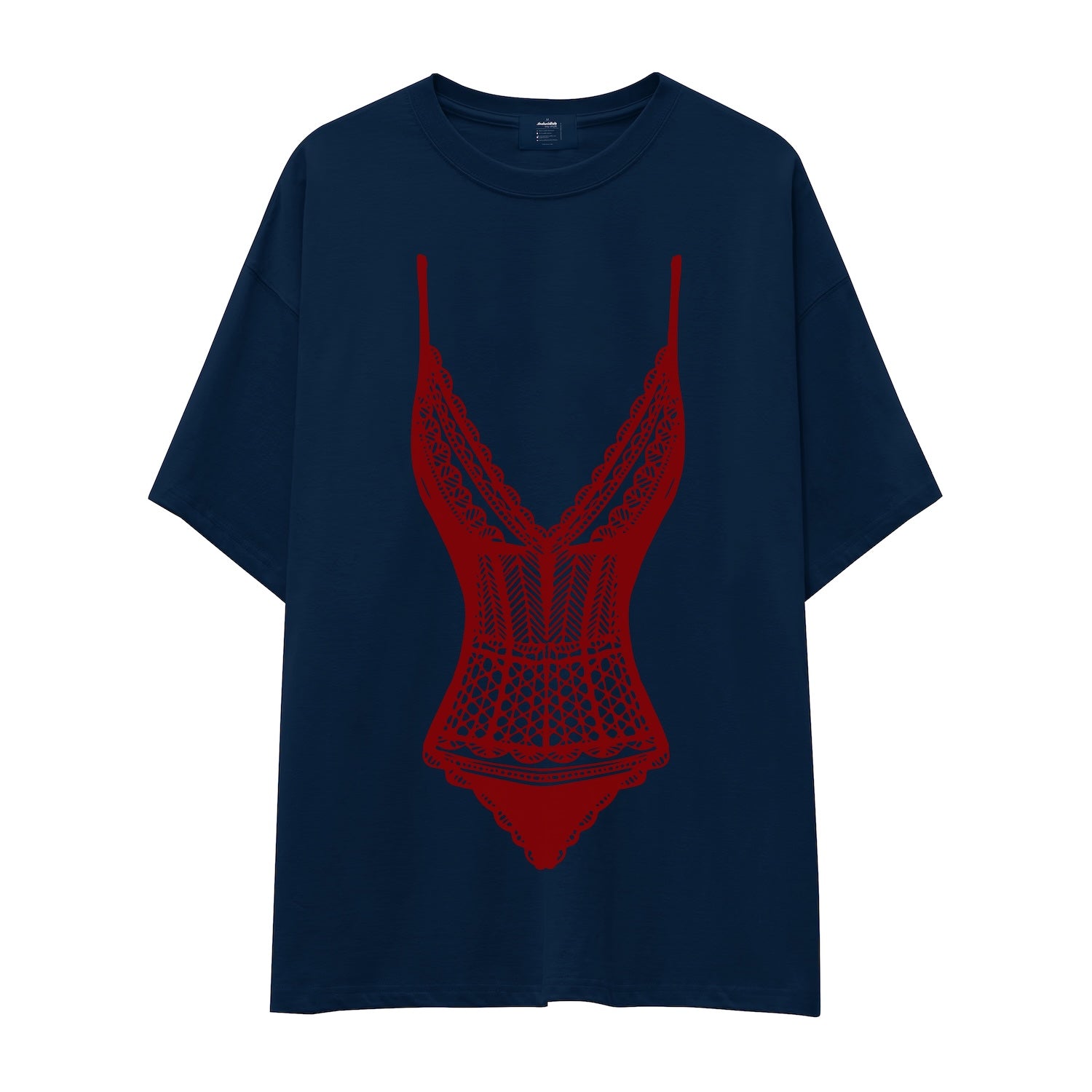 Bordeaux Contour Oversize Tişört