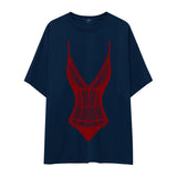 Bordeaux Contour Oversize Tişört