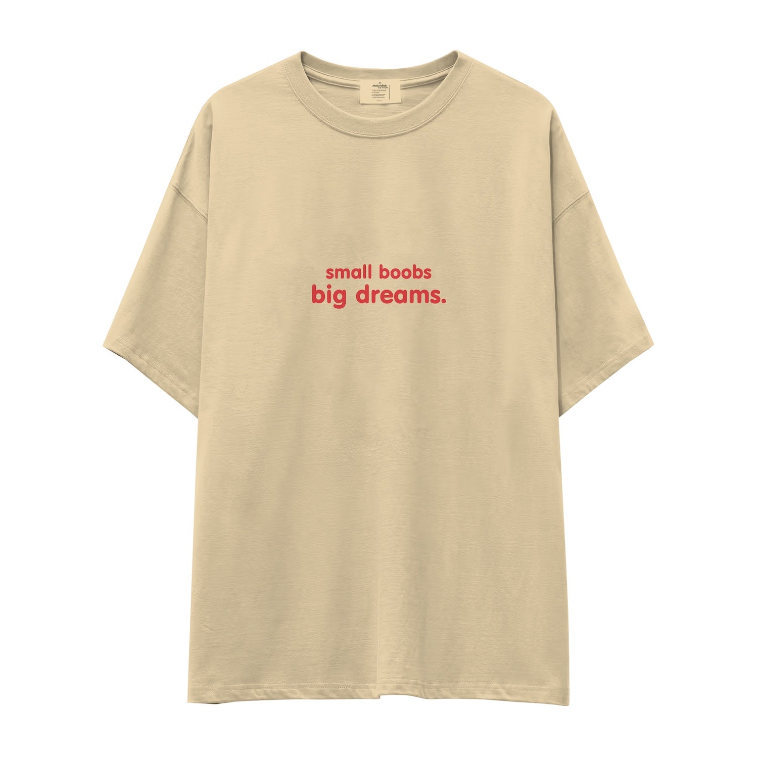 Small Boobs Big Dreams Oversize Tişört