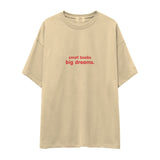 Small Boobs Big Dreams Oversize Tişört
