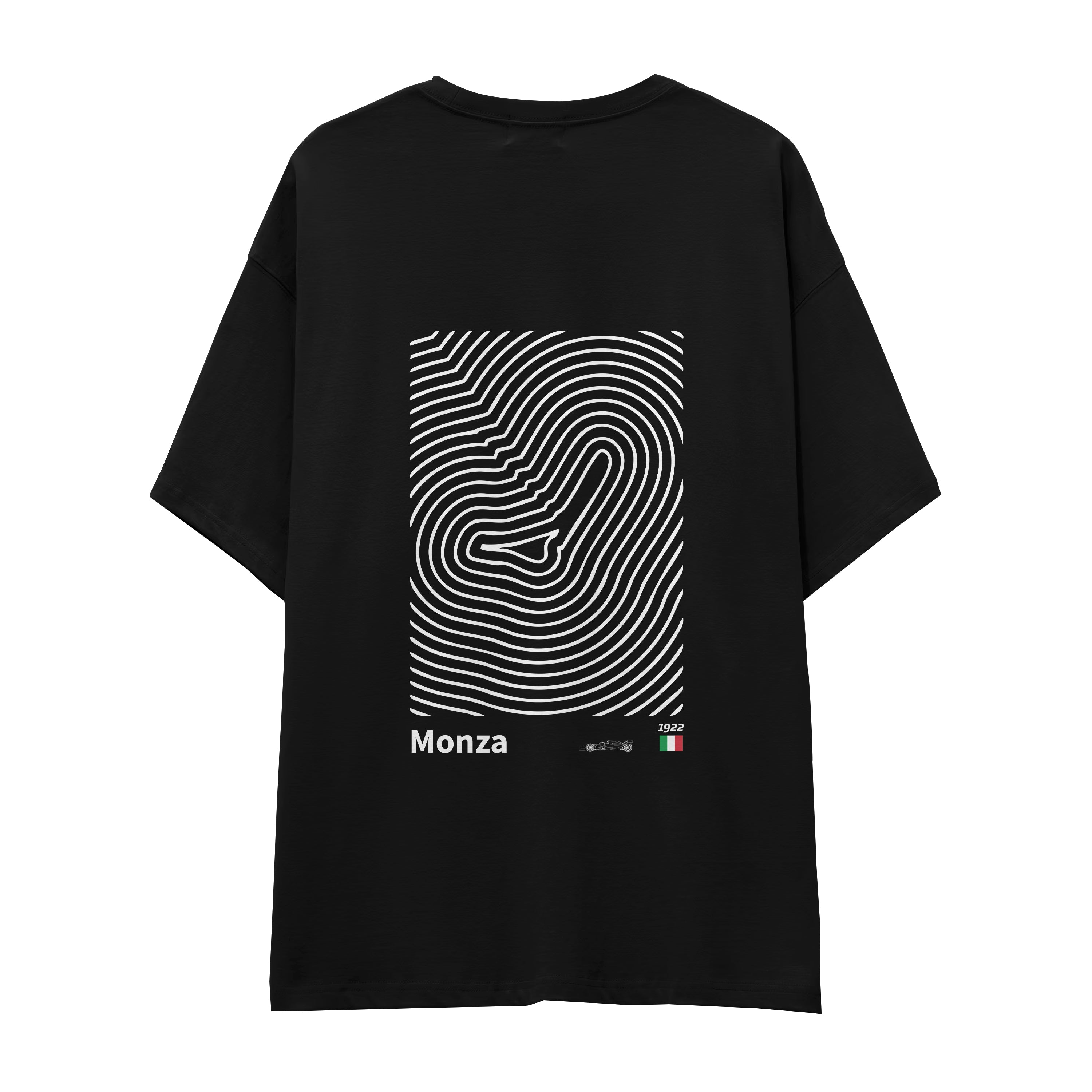 Monza Circuit Artwork Oversize Tişört