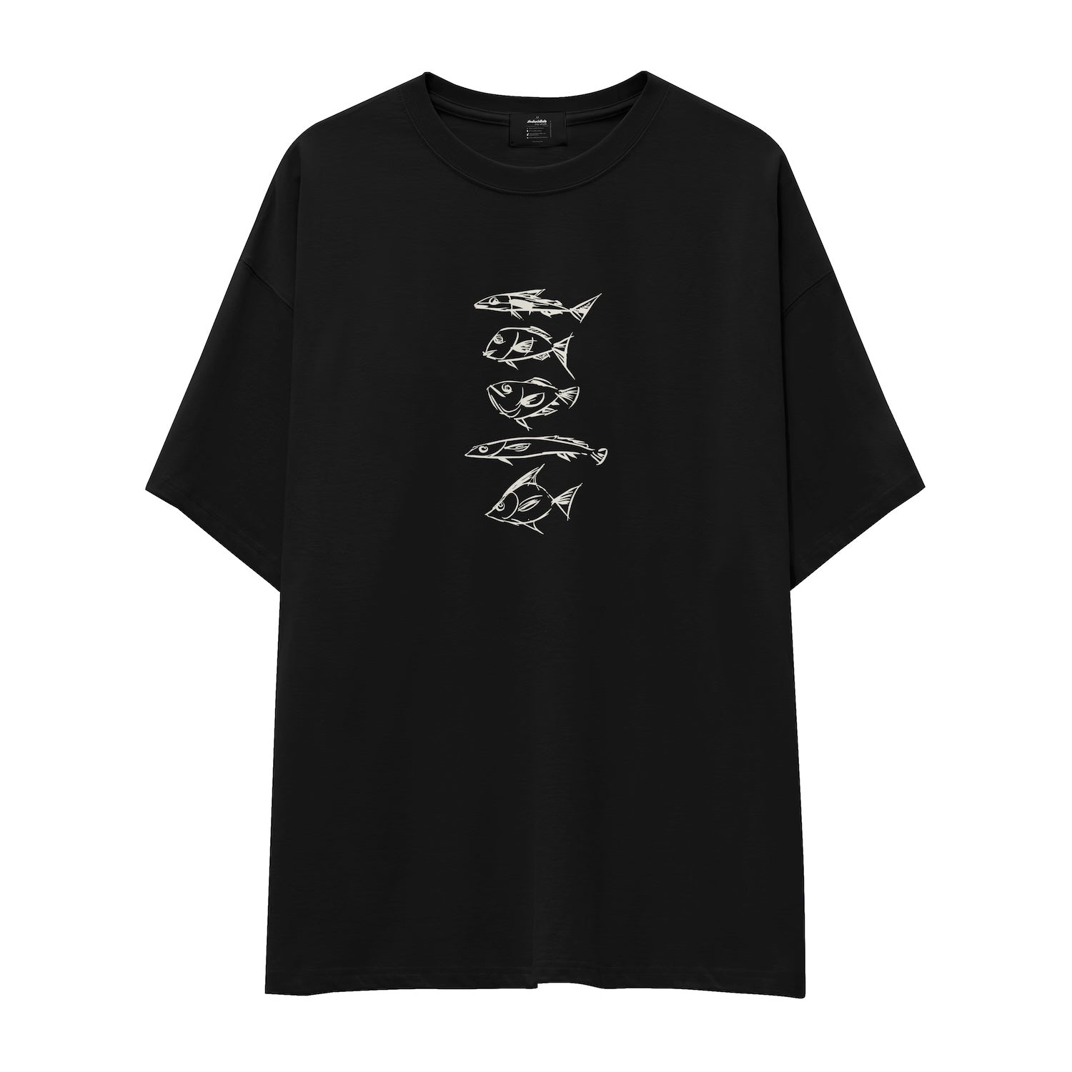 Sketches of Fish Oversize Tişört