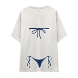 Navy Blue Bikini Oversize Tişört
