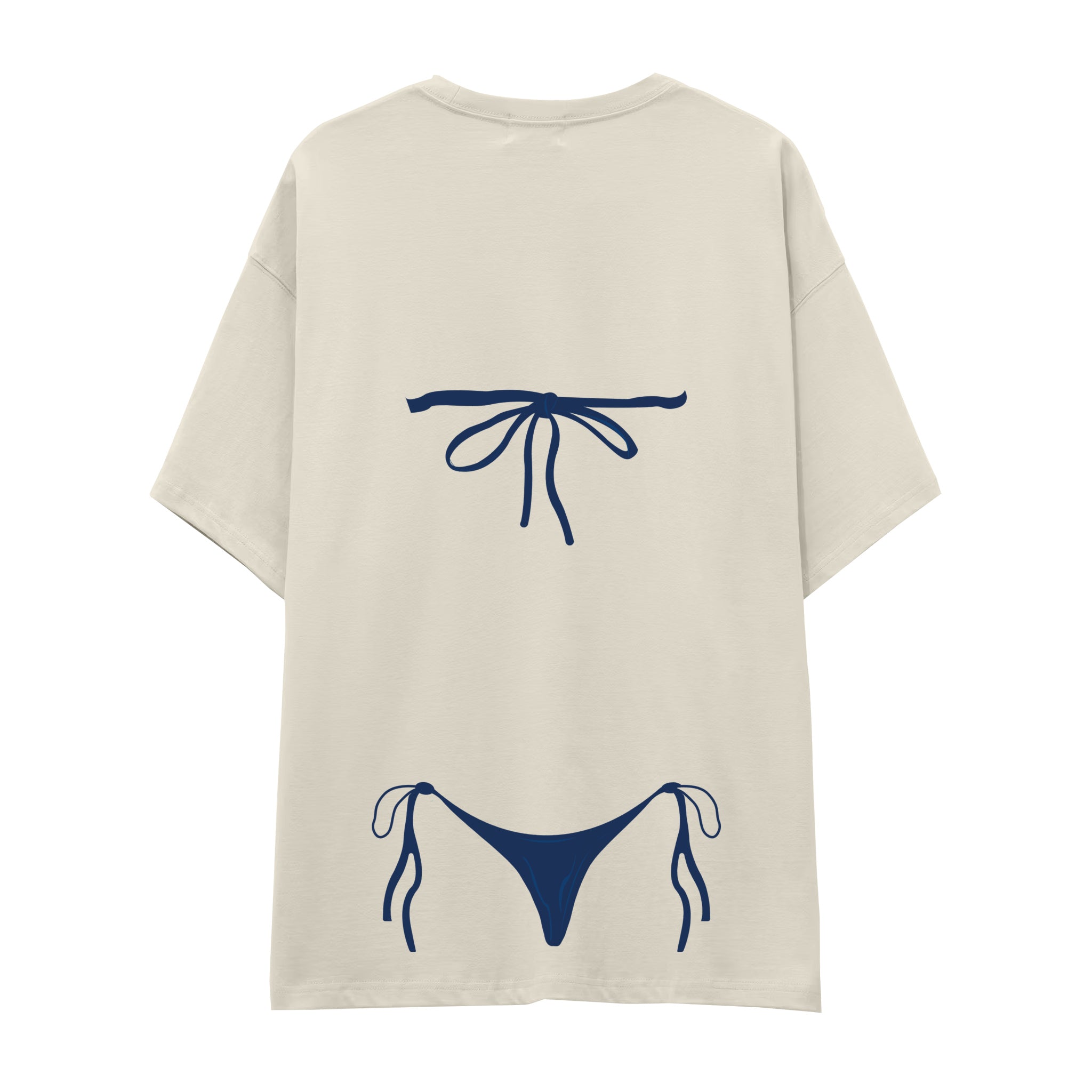 Navy Blue Bikini Oversize Tişört
