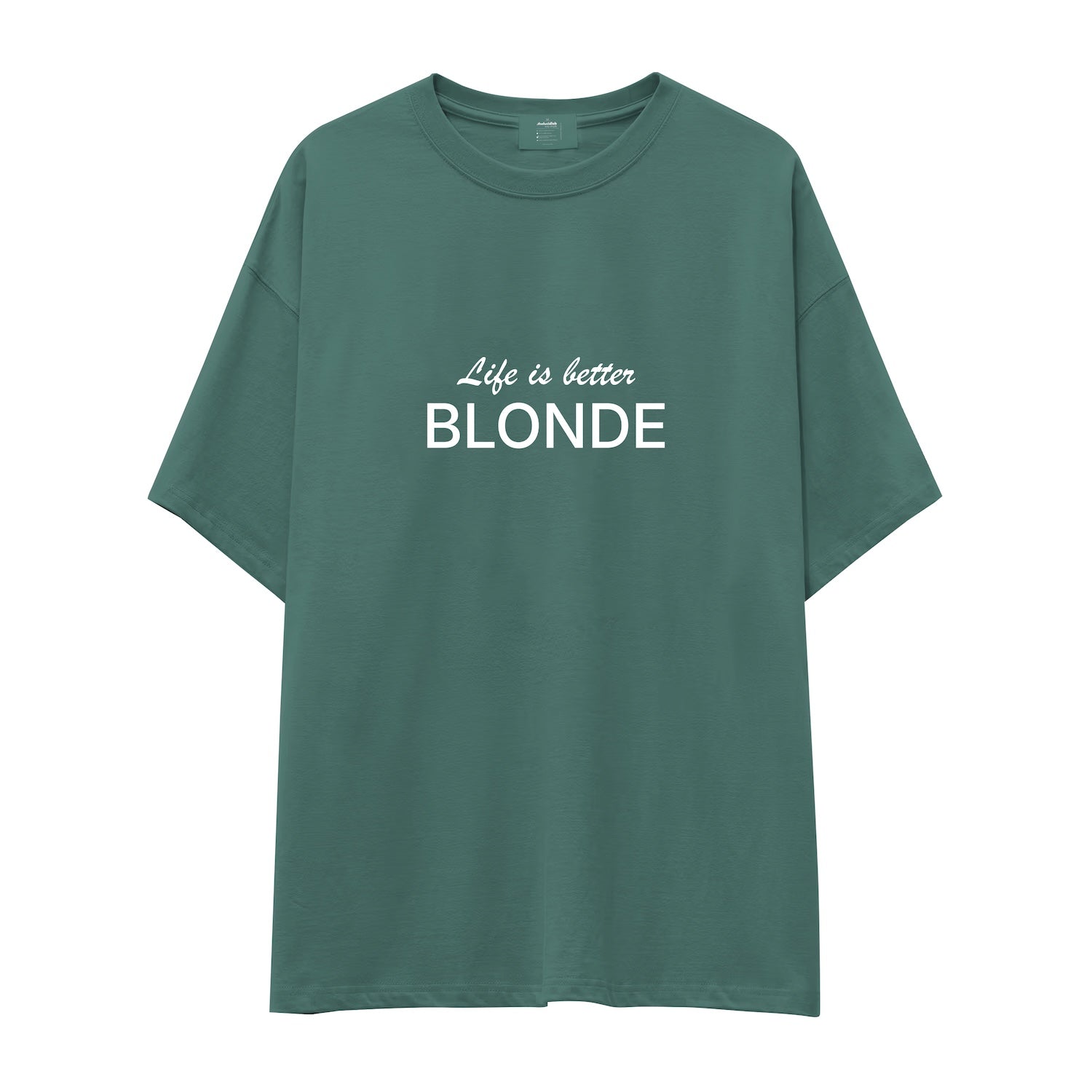 Life is better Blonde Oversize Tişört
