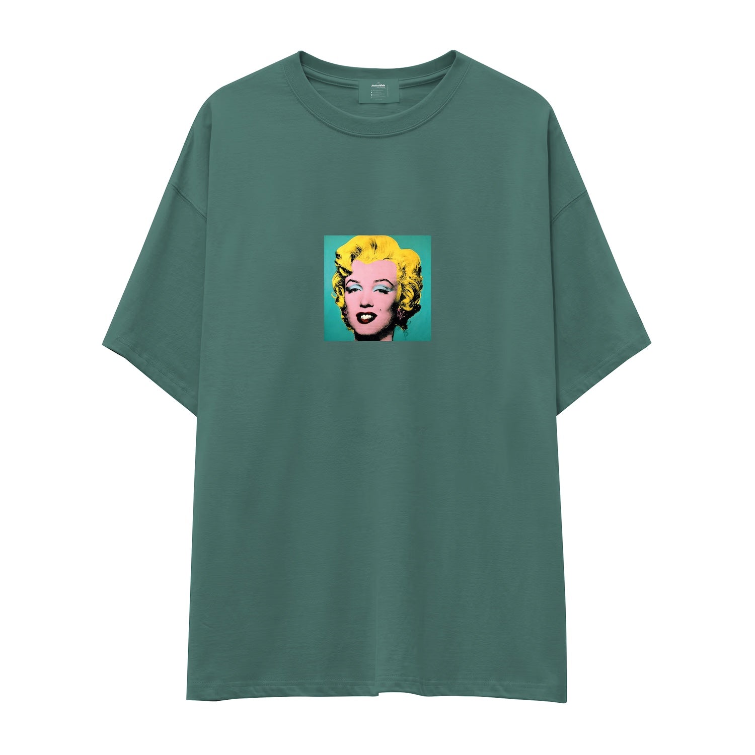 Andy Warhol / Marilyn Monroe Blue Oversize Tişört