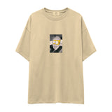 Albert Einstein / Homer Simpson Oversize Tişört