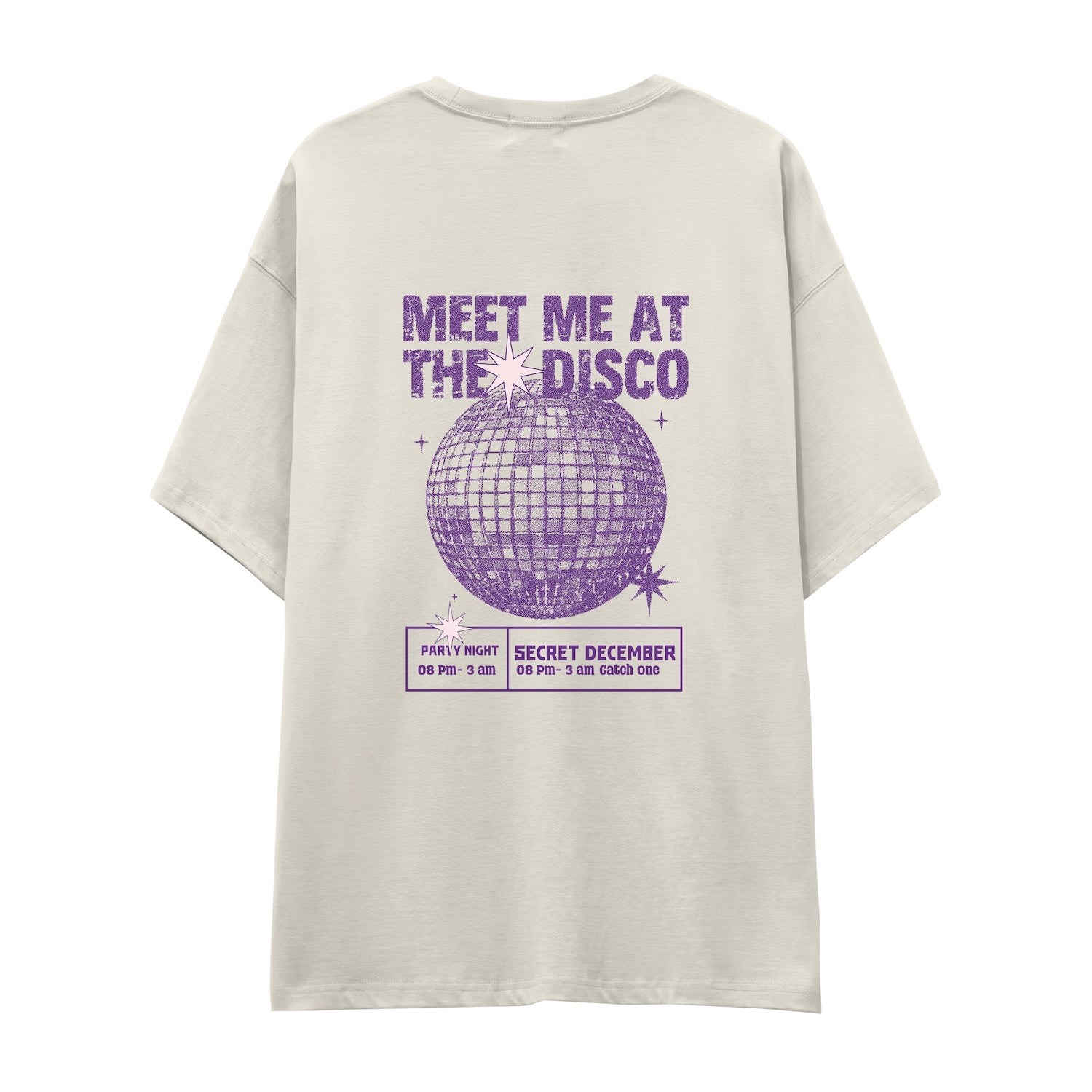 Meet Me At The Disco Oversize Tişört