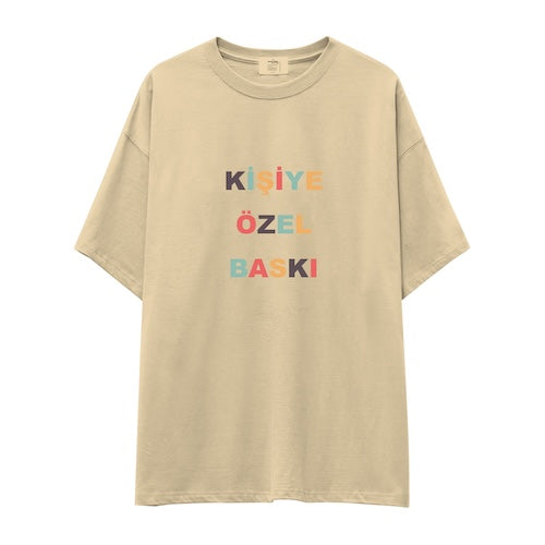 Kişiye Özel Baskılı Oversize Tişört