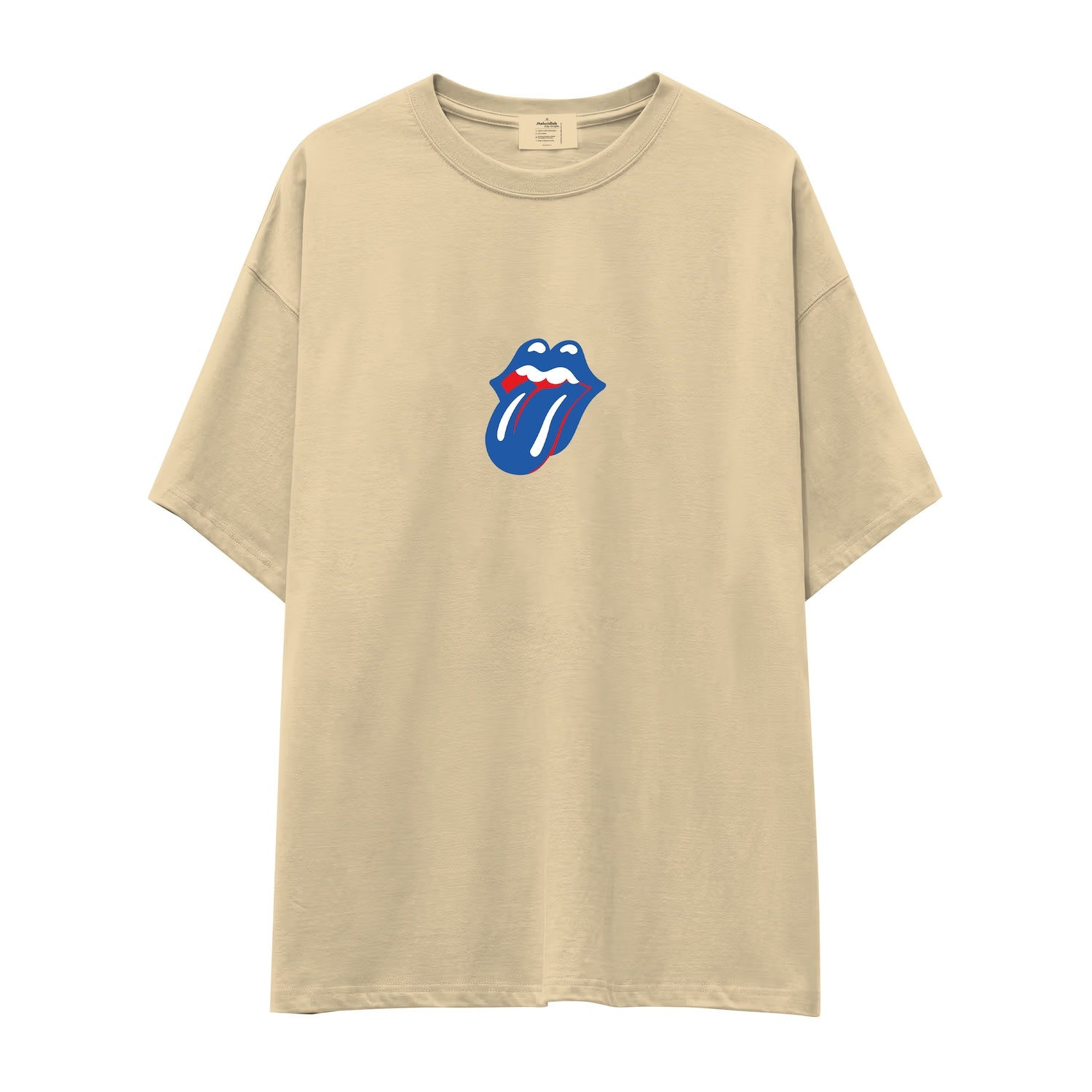 The Rolling Stones Mavi Oversize Tişört