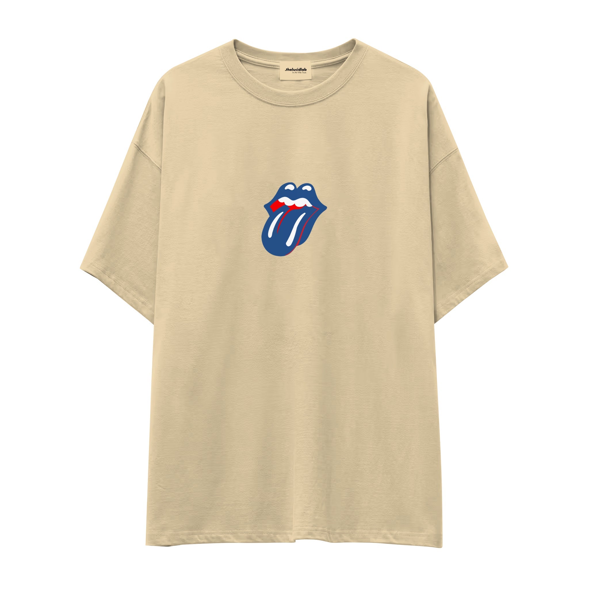 The Rolling Stones Blue Oversize Tişört