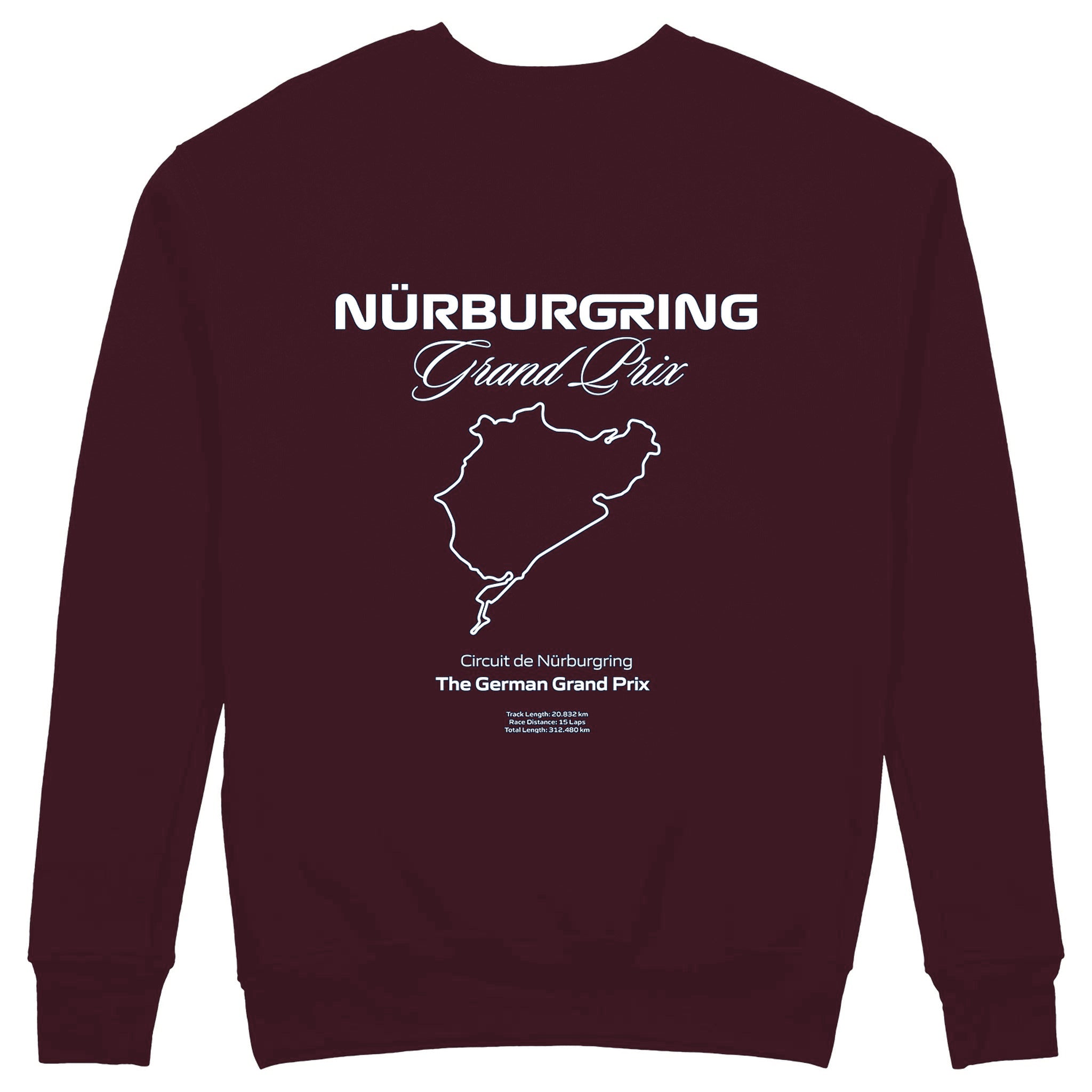 German Grand Prix – Nürburgring Grand Prix Sweatshirt — Bordo — Görsel 1
