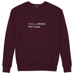 Wake Up Barbie Sweatshirt — Bordo — Görsel 1
