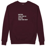 Hotter & Better Sweatshirt — Bordo — Görsel 1