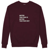 Hotter & Better Sweatshirt — Bordo — Görsel 1