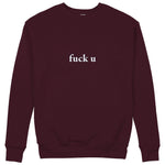 FUCK U Sweatshirt — Bordo — Görsel 2
