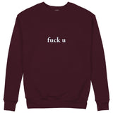 FUCK U Sweatshirt — Bordo — Görsel 2