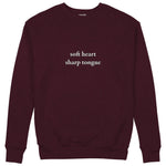 Soft Heart Sharp Tongue Sweatshirt — Bordo — Görsel 1
