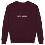 Queen Of Cringe Sweatshirt — Bordo — Görsel 1