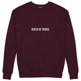 Queen Of Cringe Sweatshirt — Bordo — Görsel 1