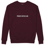 Private Bitch Club Sweatshirt — Bordo — Görsel 1