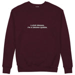 Drama Queen Sweatshirt — Bordo — Görsel 1