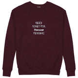 Need Money For Ferrari Sweatshirt — Bordo — Görsel 1