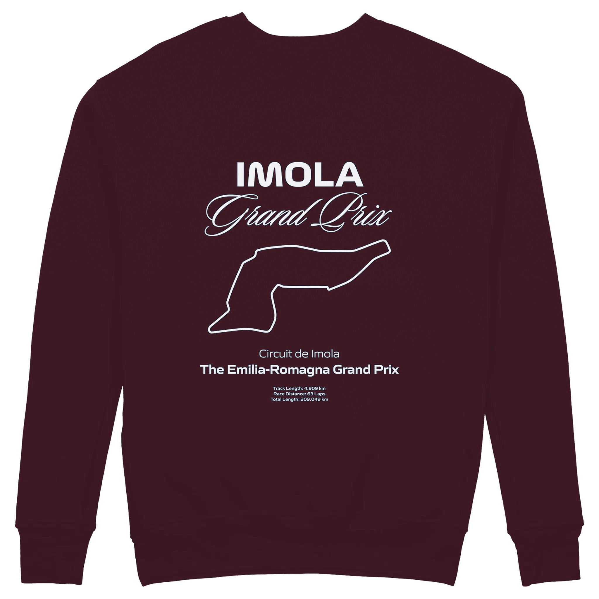 Imola Grand Prix Sweatshirt — Bordo — Görsel 1
