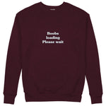 Boobs Loading Please Wait Sweatshirt — Bordo — Görsel 1