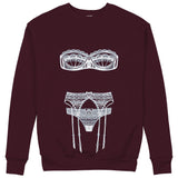 Unshell Me Sweatshirt — Bordo — Görsel 1