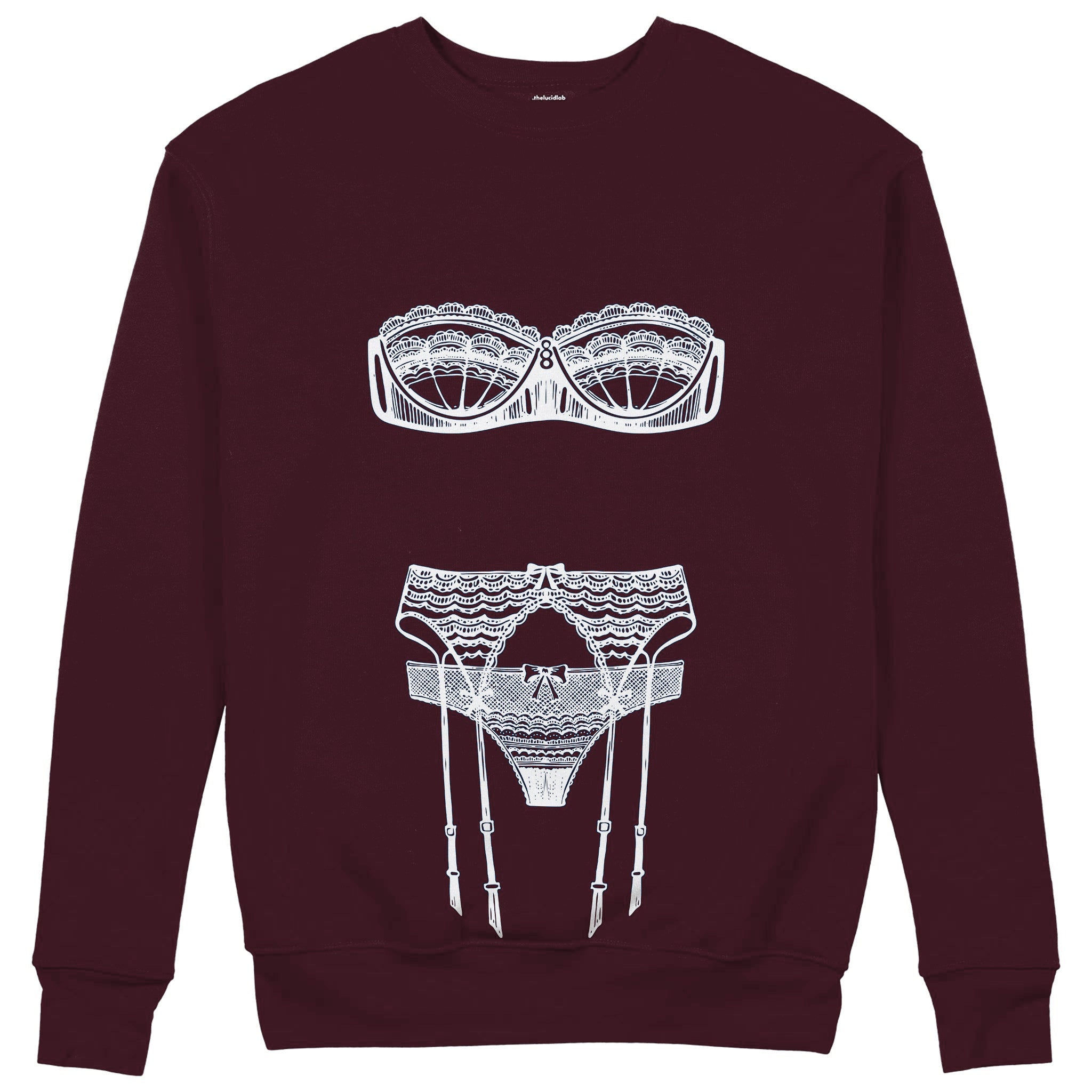 Unshell Me Sweatshirt — Bordo — Görsel 1