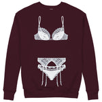 Noir Seduce Sweatshirt — Bordo — Görsel 1