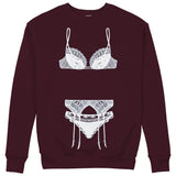 Noir Seduce Sweatshirt — Bordo — Görsel 1