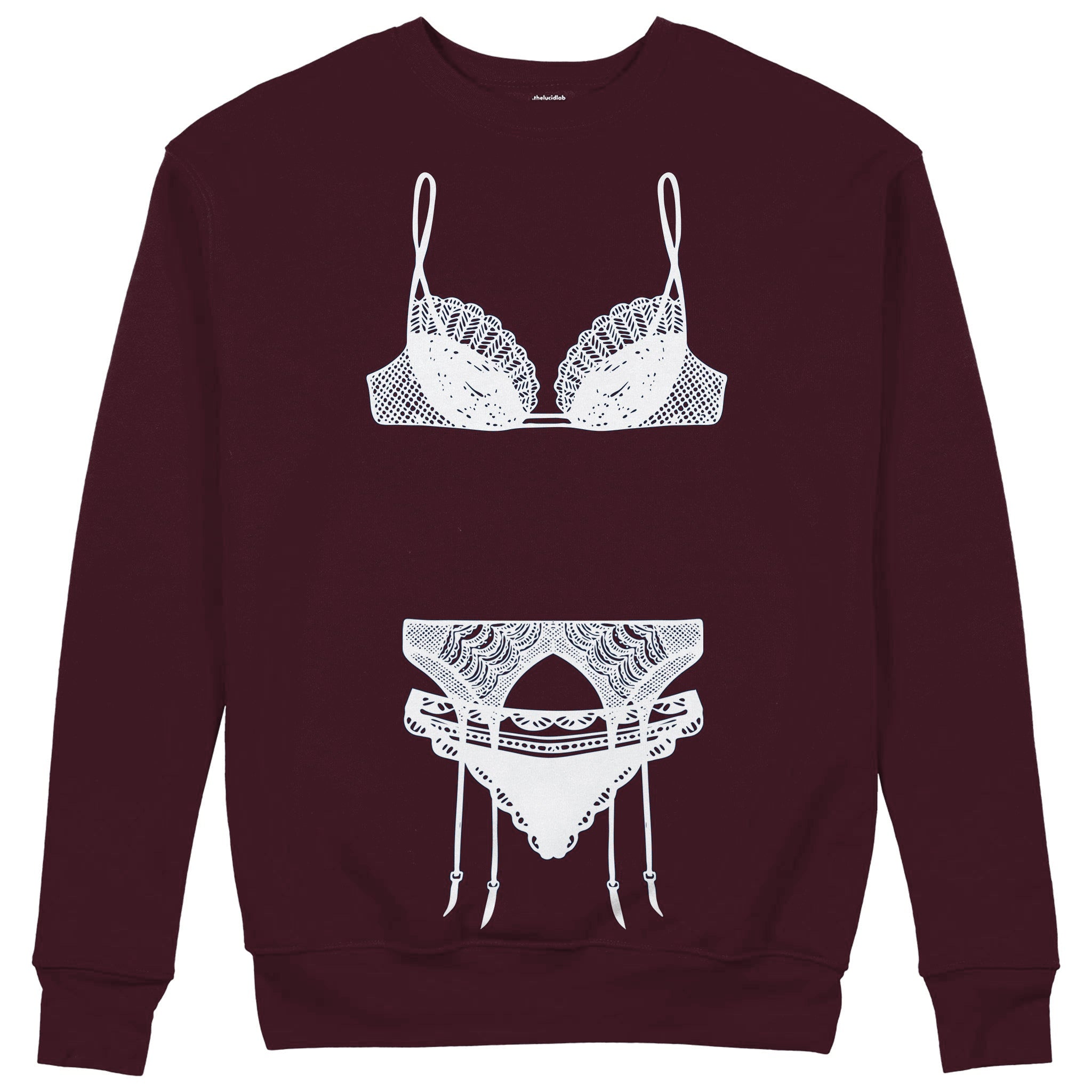 Noir Seduce Sweatshirt — Bordo — Görsel 1