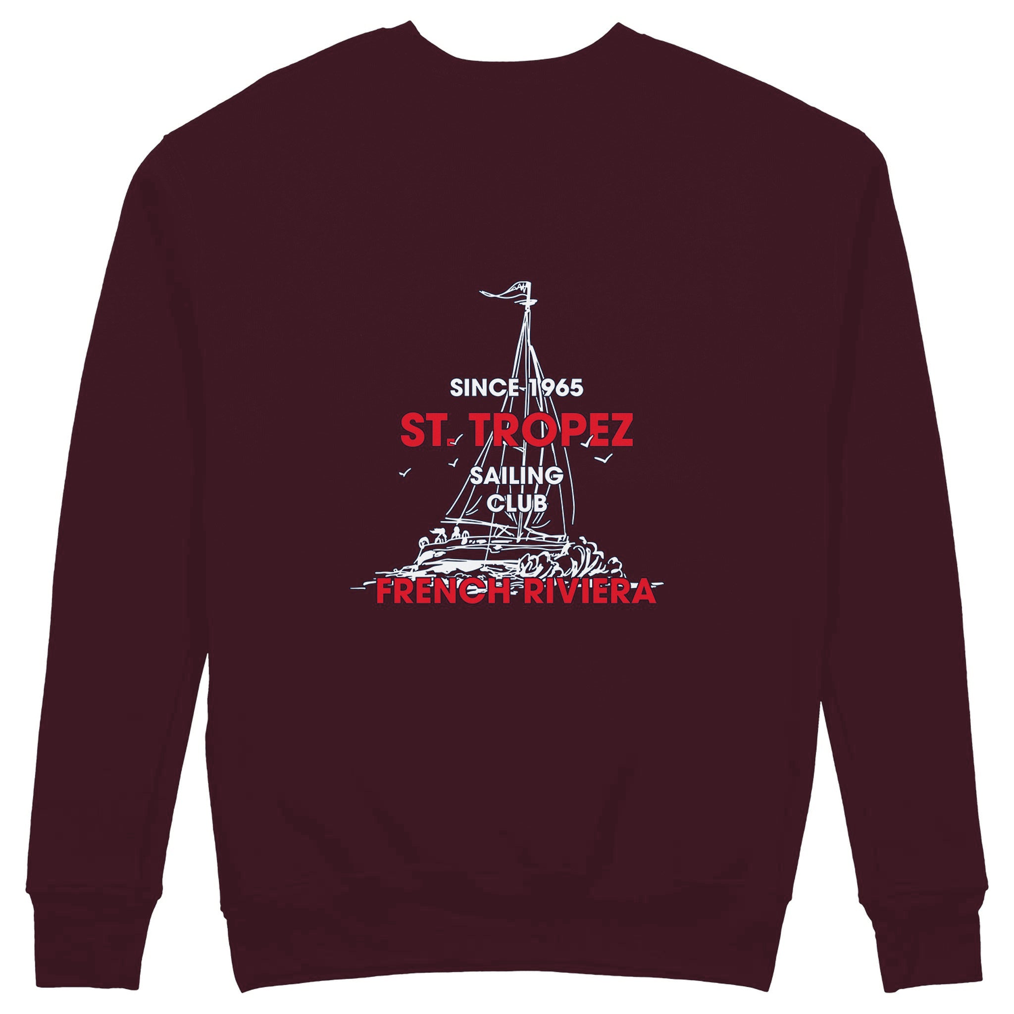 Saint Tropez Sailing Club Sweatshirt — Bordo — Görsel 1