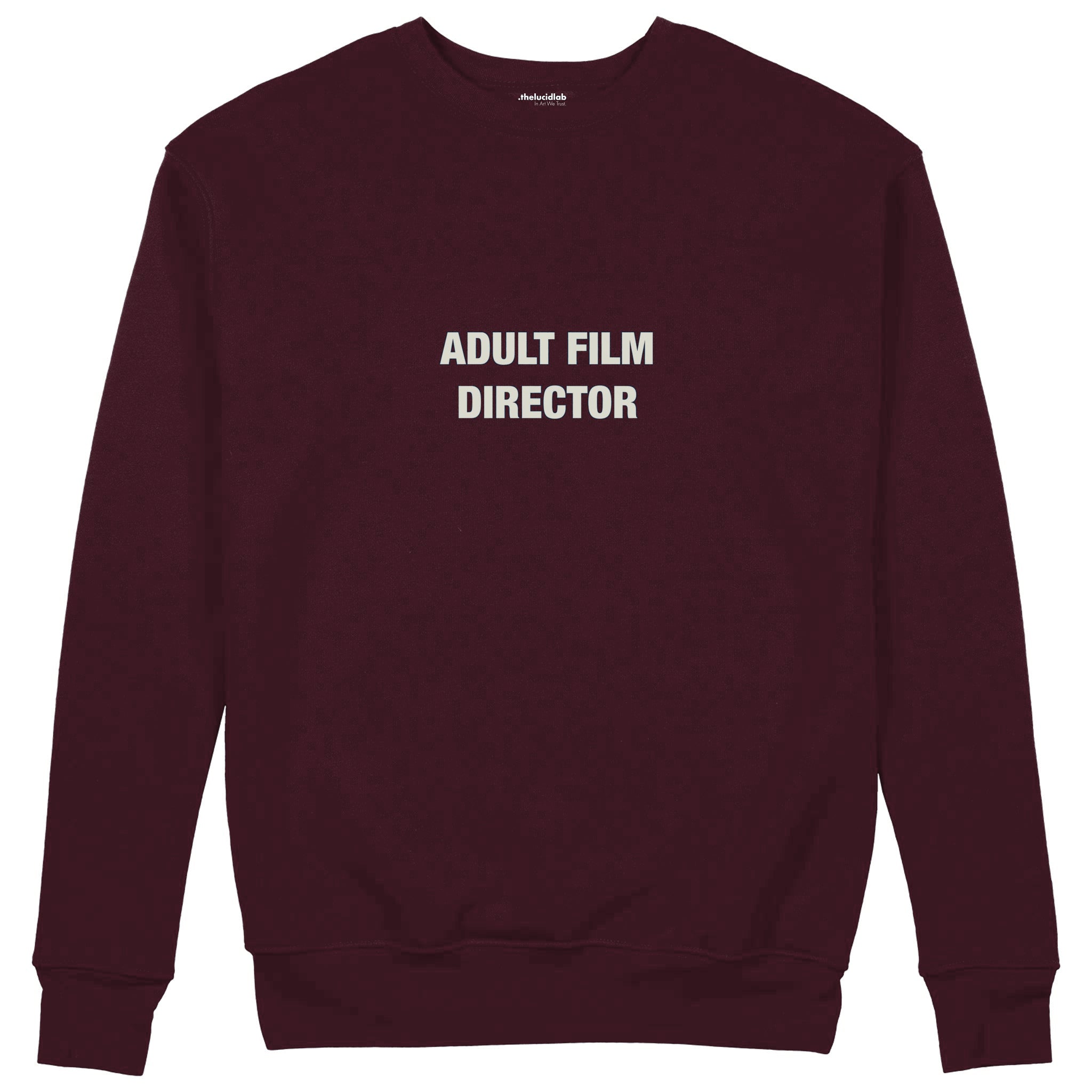 Adult Film Director Sweatshirt — Bordo — Görsel 1